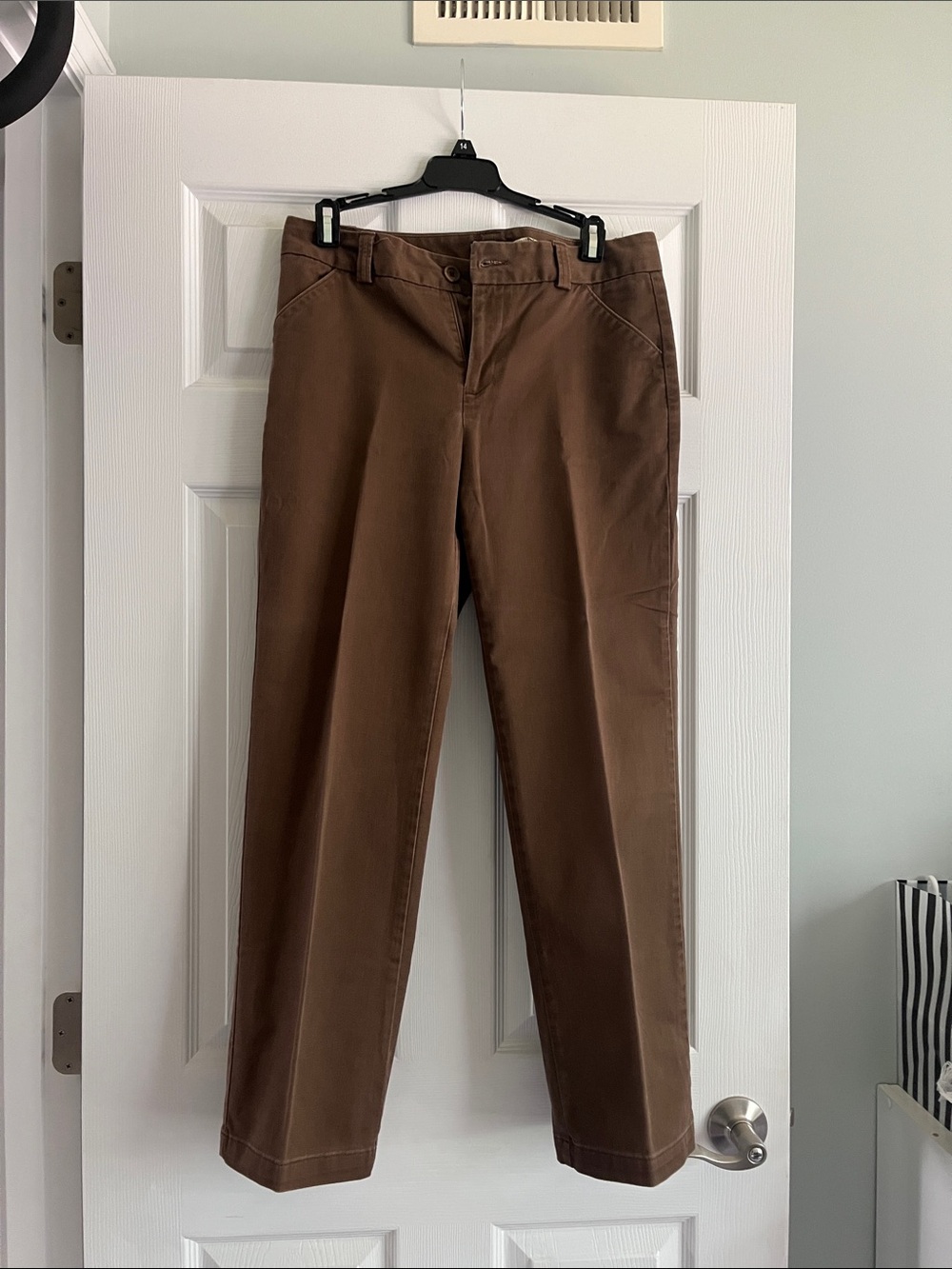 Dockers Chocolate Brown Straight-Leg Trousers